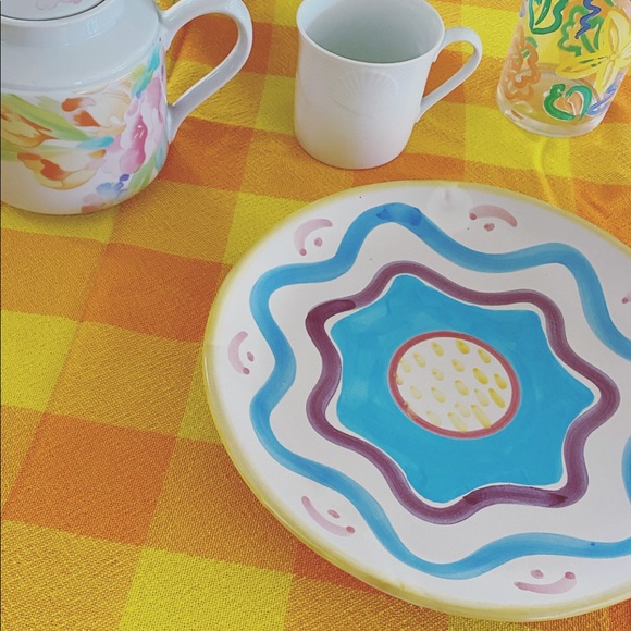 Vintage (2) Italian pottery plates - Picture 2 of 6